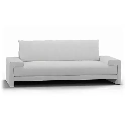 Camden Sofa 81 Inch White Fabric