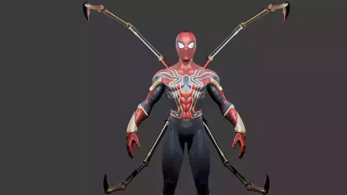 Spider man Homecoming suit rigged