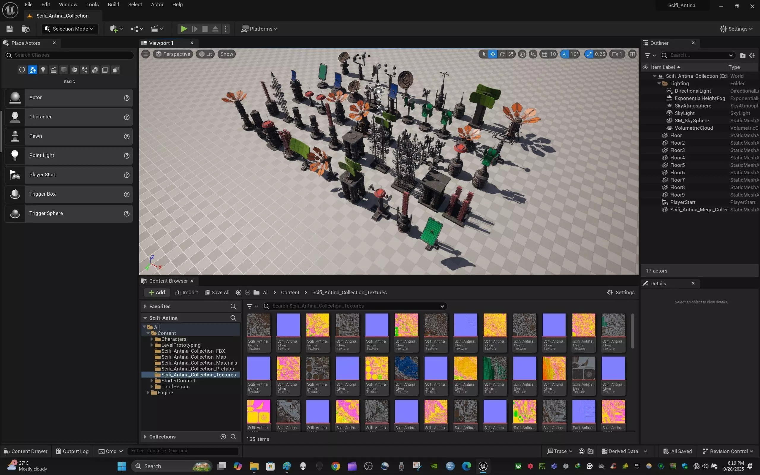 Sci-Fi Antenna Mega Collection Pack Low-poly 3D model_3