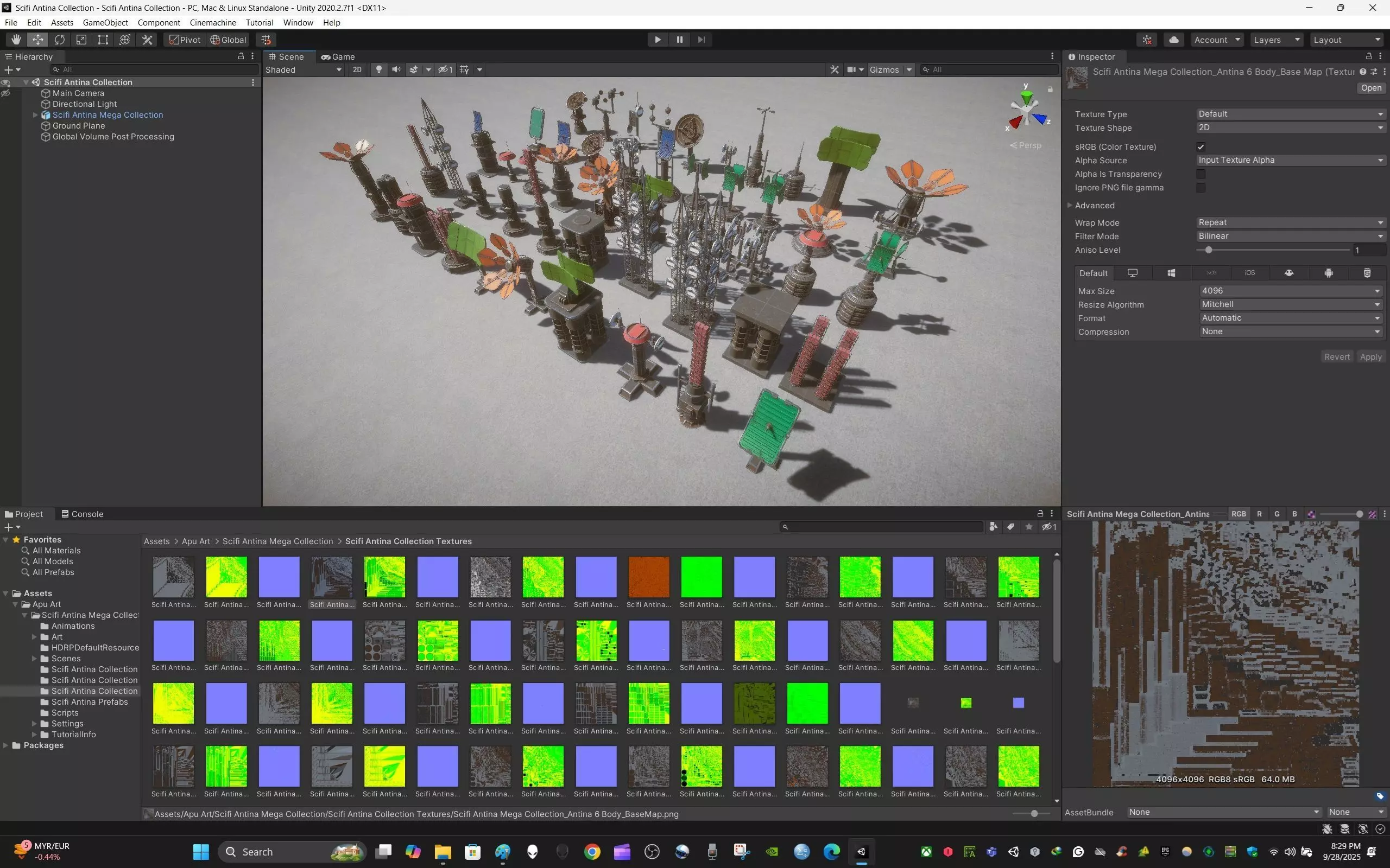 Sci-Fi Antenna Mega Collection Pack Low-poly 3D model_14