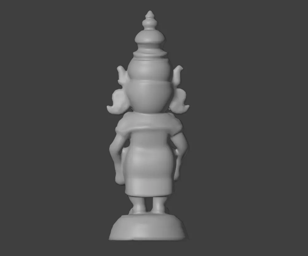 Traditional Jagannath Murti Puri Temple 3D print model_17