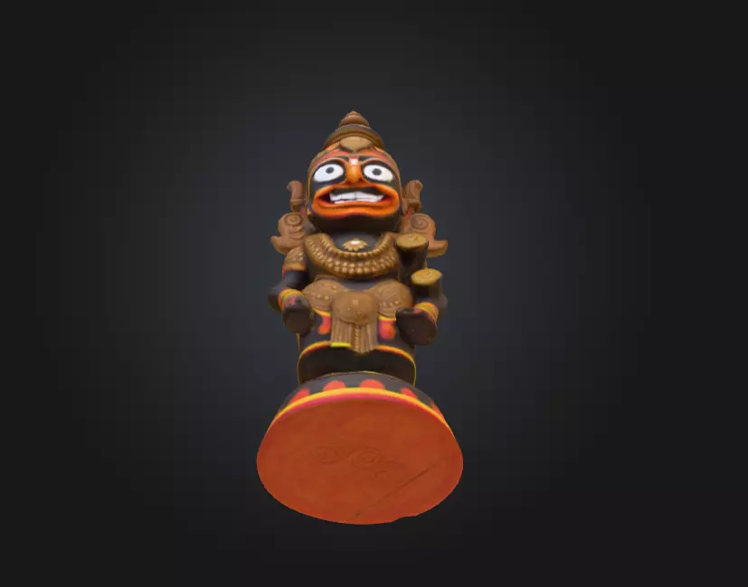 Traditional Jagannath Murti Puri Temple 3D print model_10