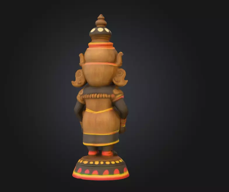 Traditional Jagannath Murti Puri Temple 3D print model_3