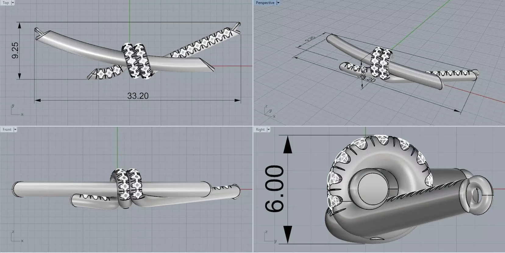 Tiffany Knot Necklace 3D print model_6