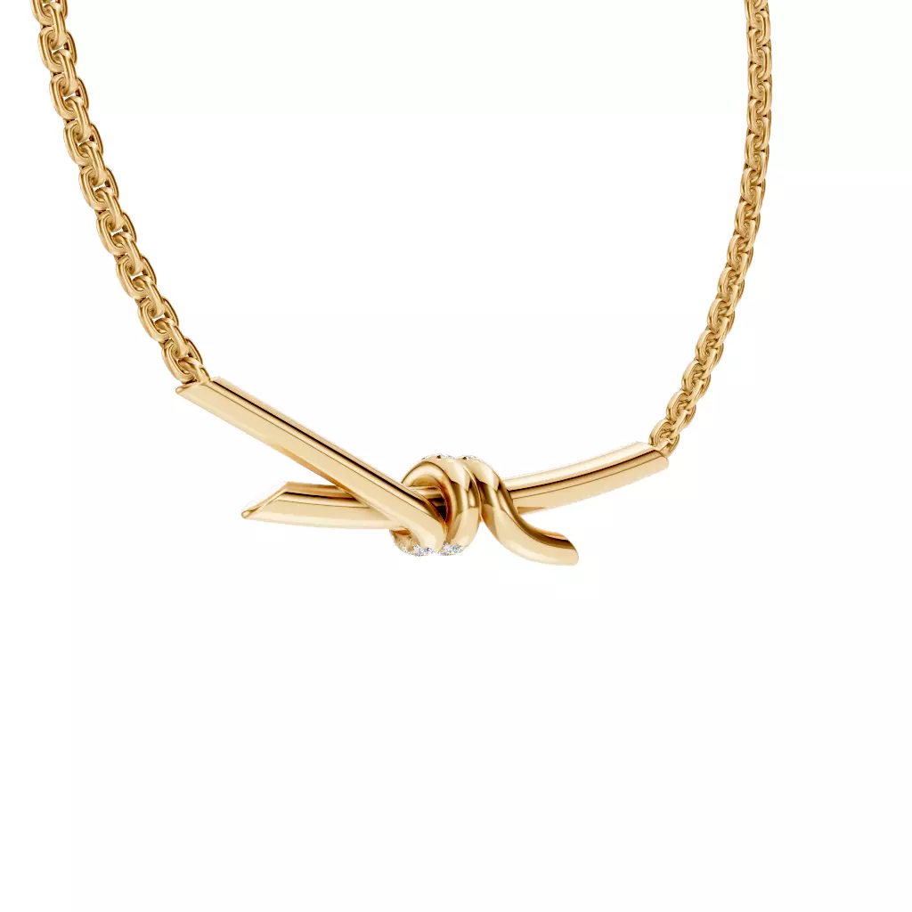 Tiffany Knot Necklace 3D print model_2