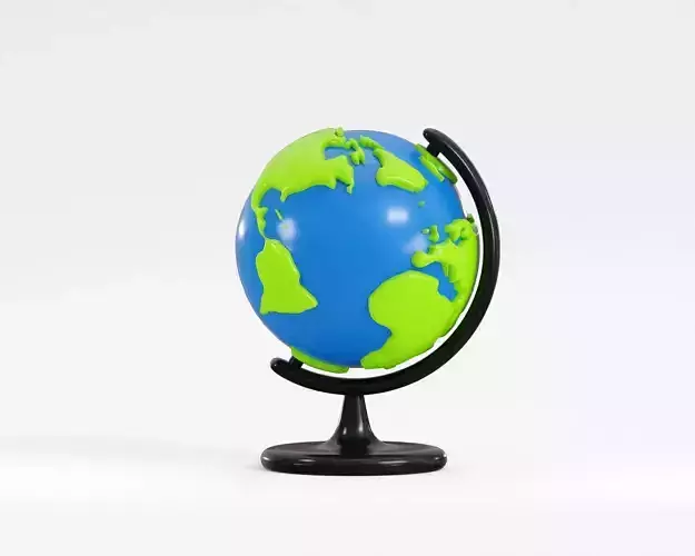 Earth Globe With Stand