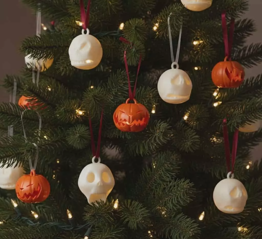 Jack Skellington  - 11 Spherical Christmas Tree Ornaments  3D print model_0