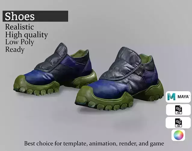 Adventure Sneakers - Realistic 3D Footwear Asset