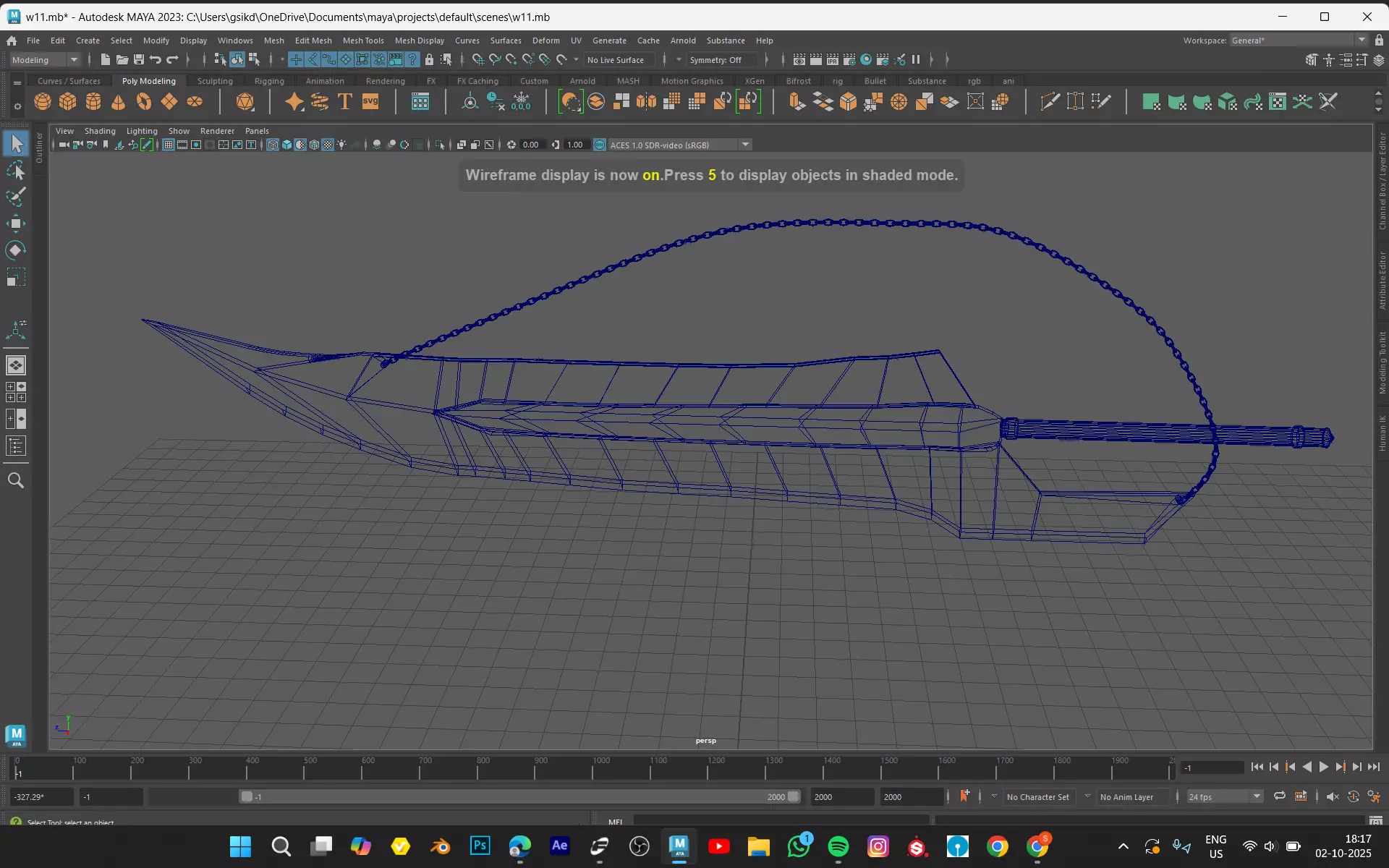 TENSA ZANFETSU SWORD MODEL  Low-poly 3D model_3