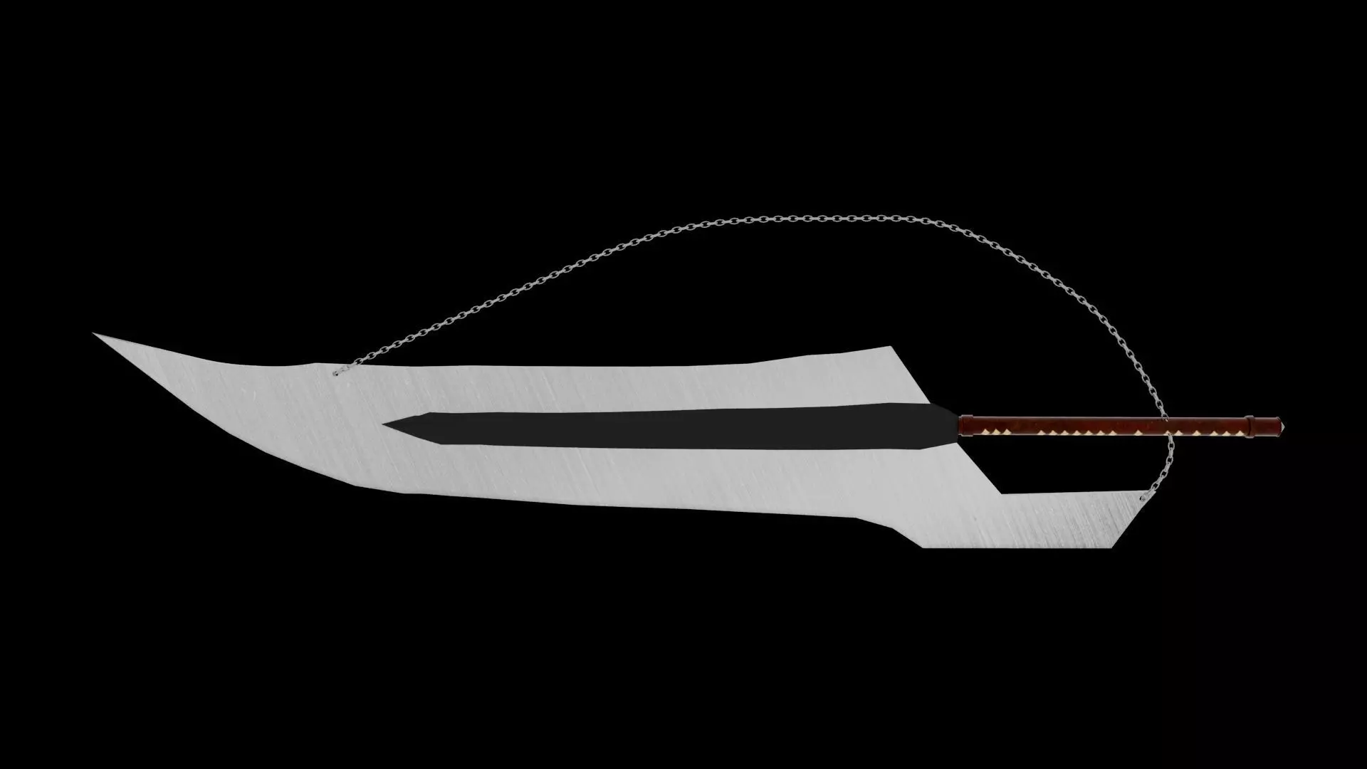 TENSA ZANFETSU SWORD MODEL  Low-poly 3D model_4