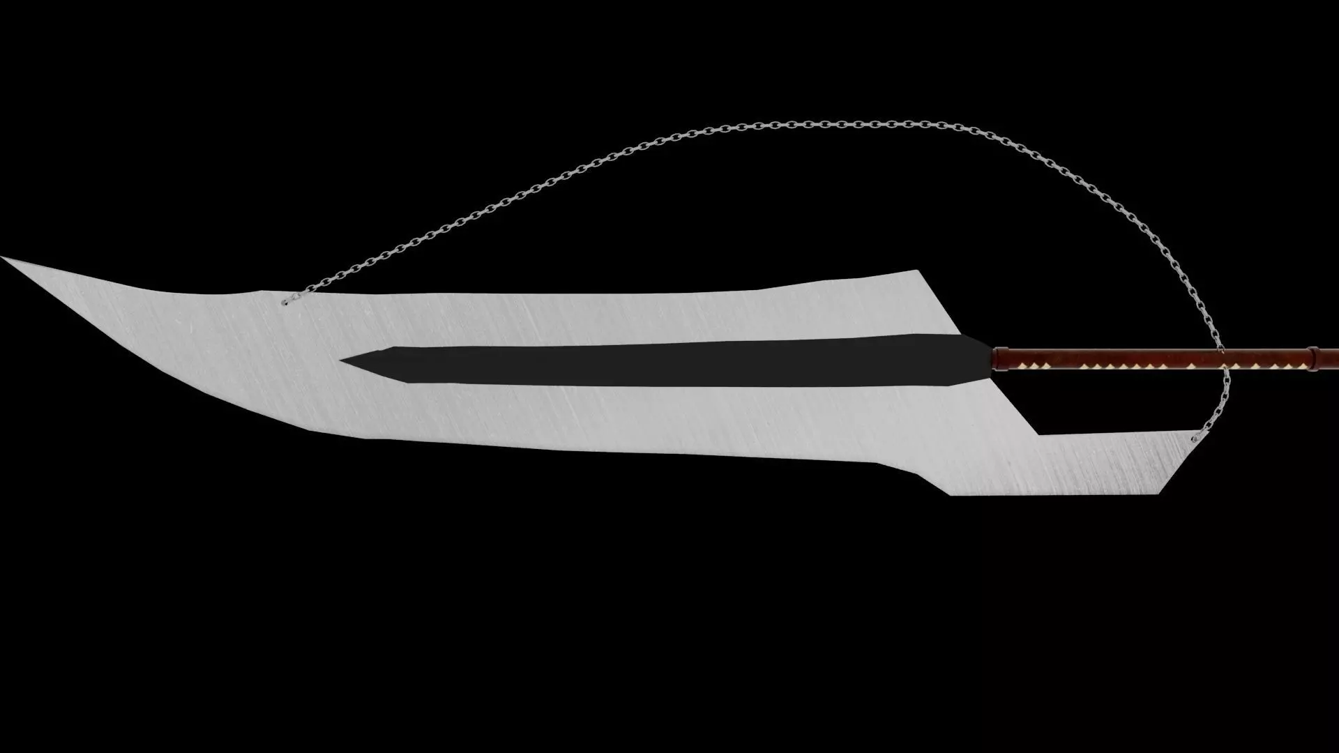 TENSA ZANFETSU SWORD MODEL  Low-poly 3D model_1