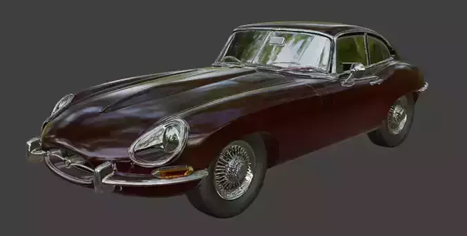 1961 Jaguar E-Type 3D Printable Model