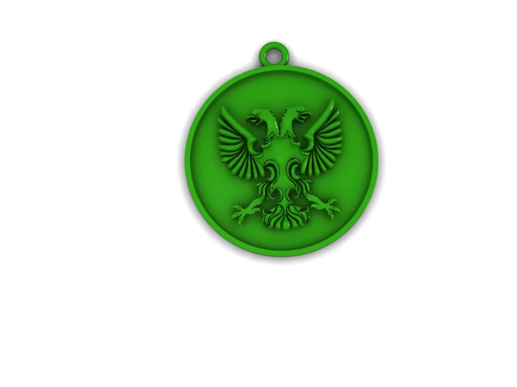 eagle Pendant 3D print model_1