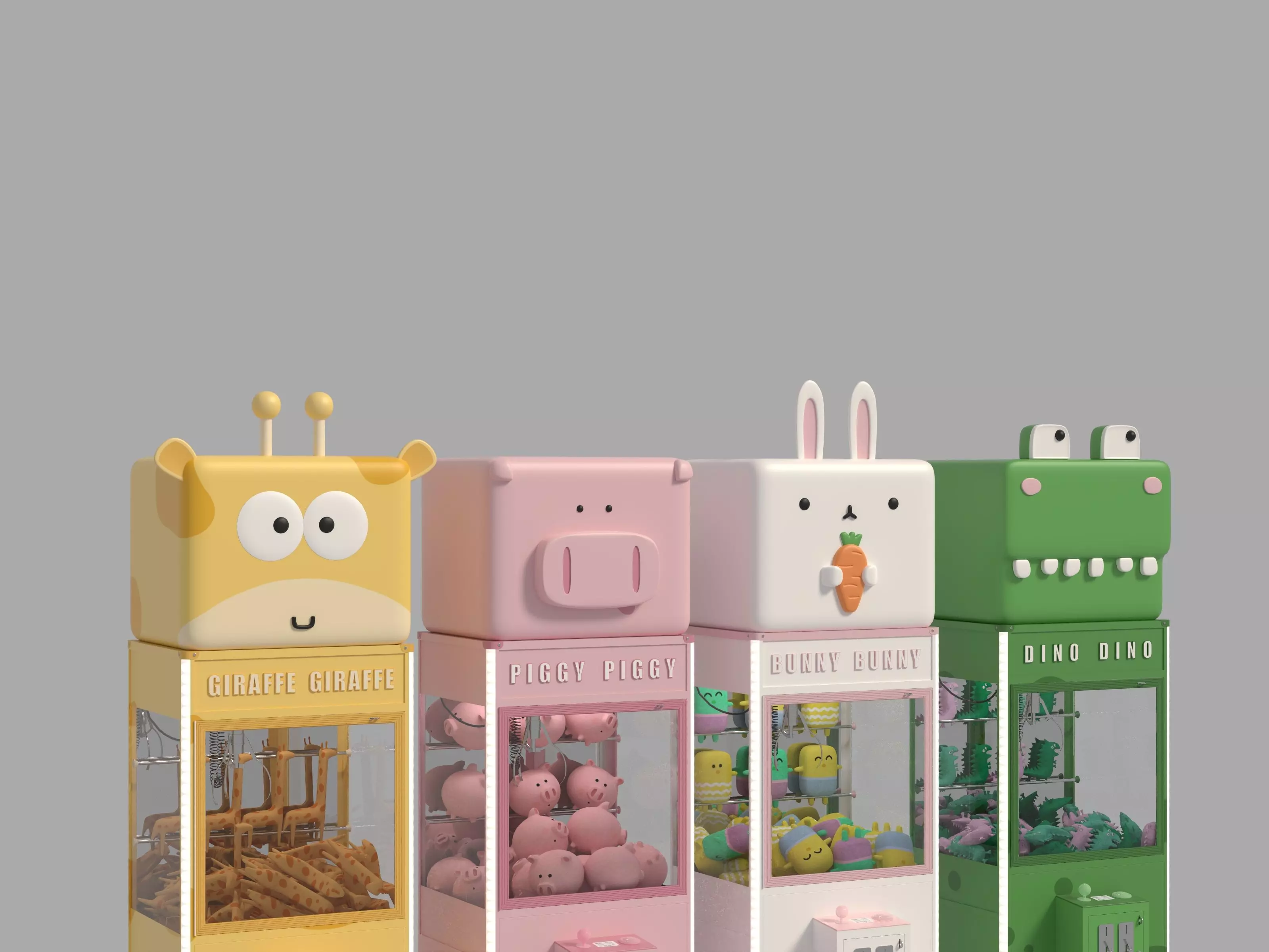 claw machine 3D model_2