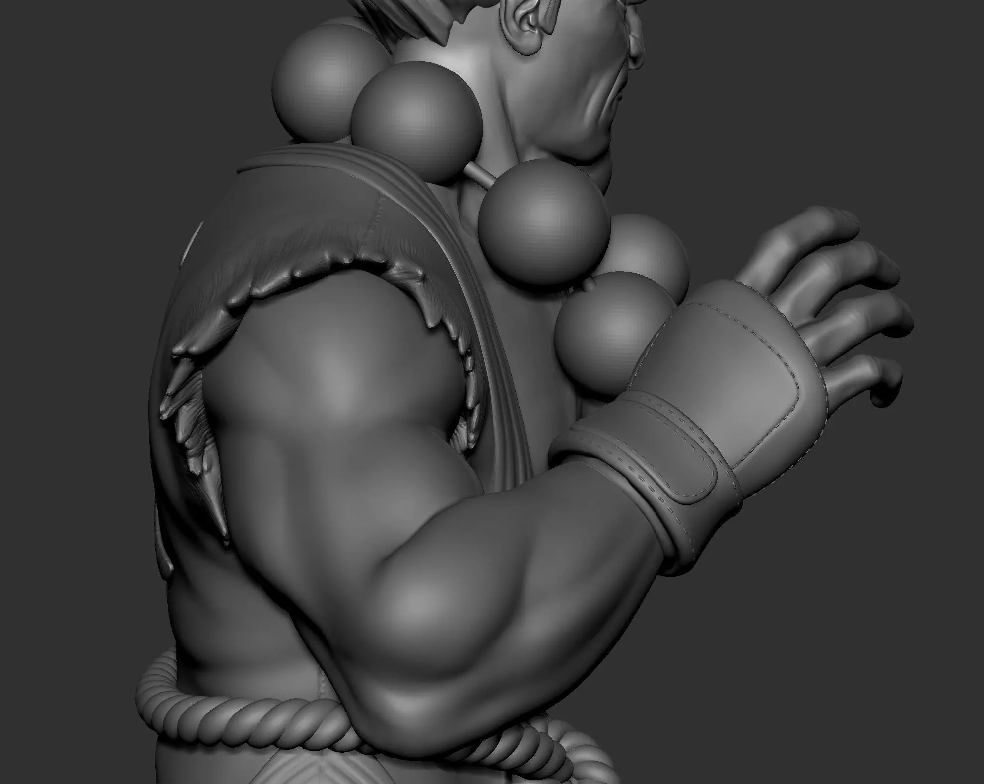 Akuma street fighter  3D print model_6