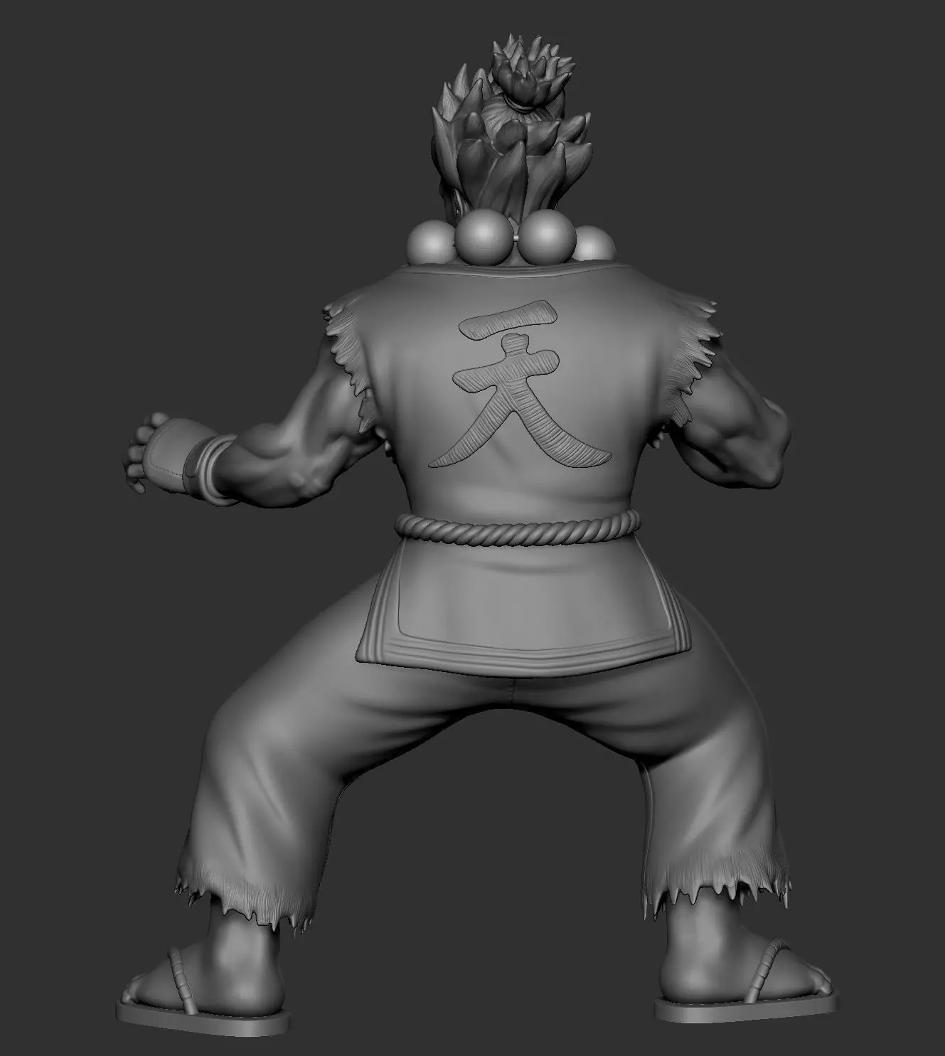 Akuma street fighter  3D print model_2