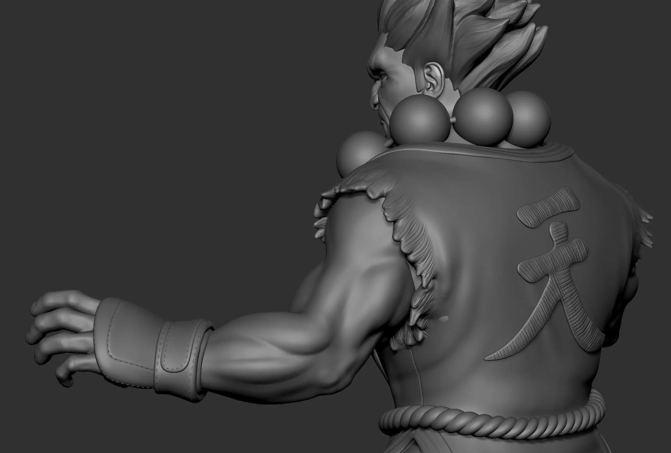 Akuma street fighter  3D print model_3