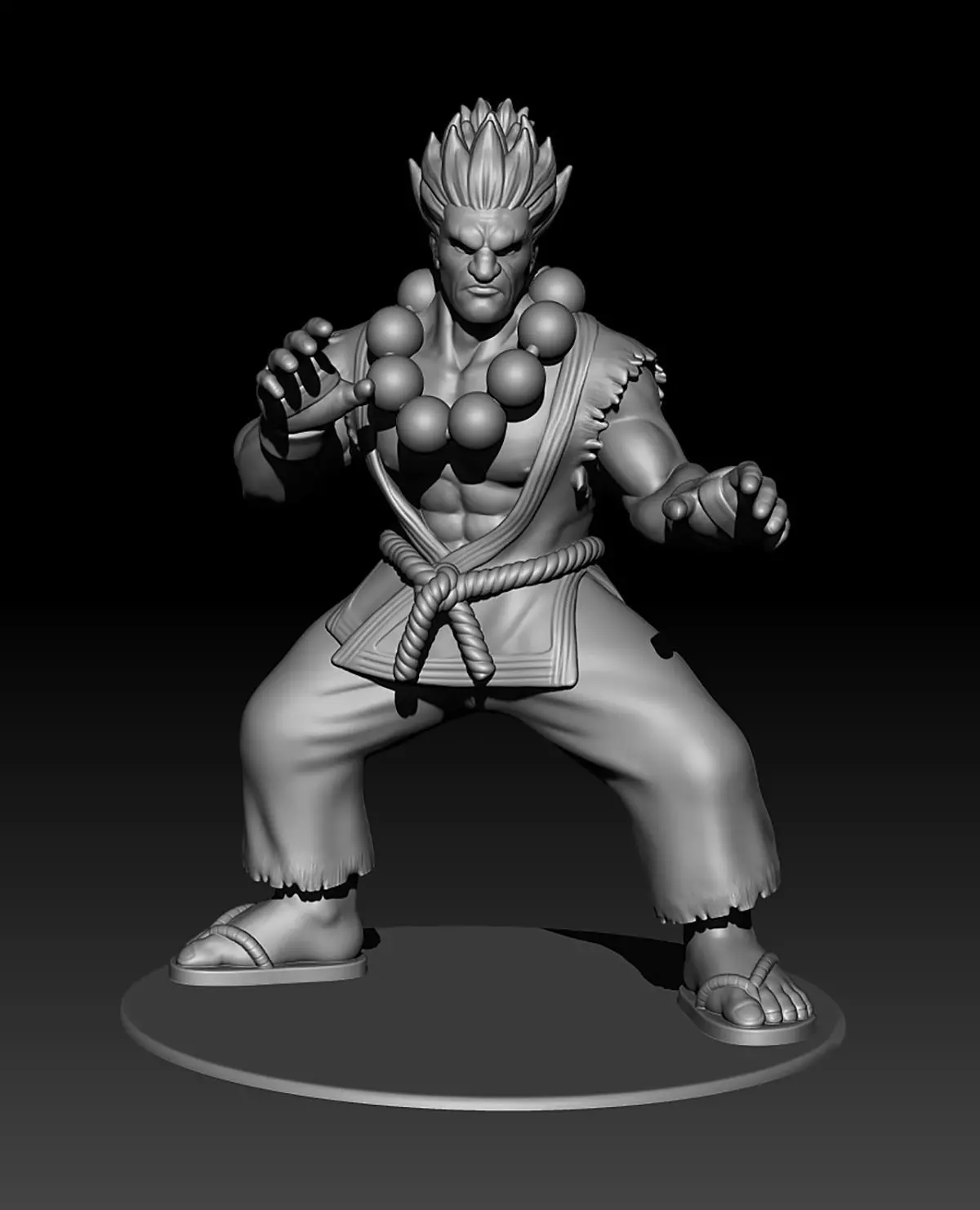 Akuma street fighter  3D print model_1