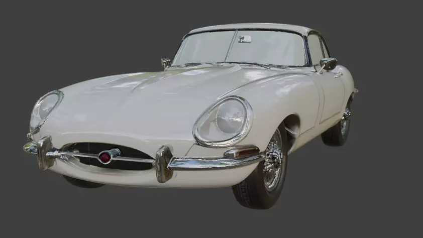 1961 Jaguar E-Type 3D Printable Model 3D print model_4