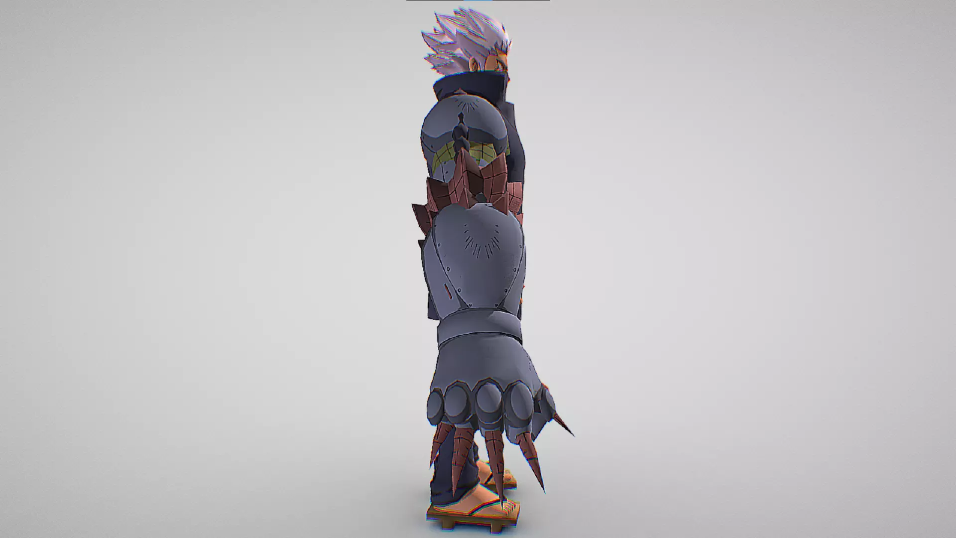 Elfman Strauss - Beast Form - Fairy Tail - Fierce Fight Low-poly 3D model_4