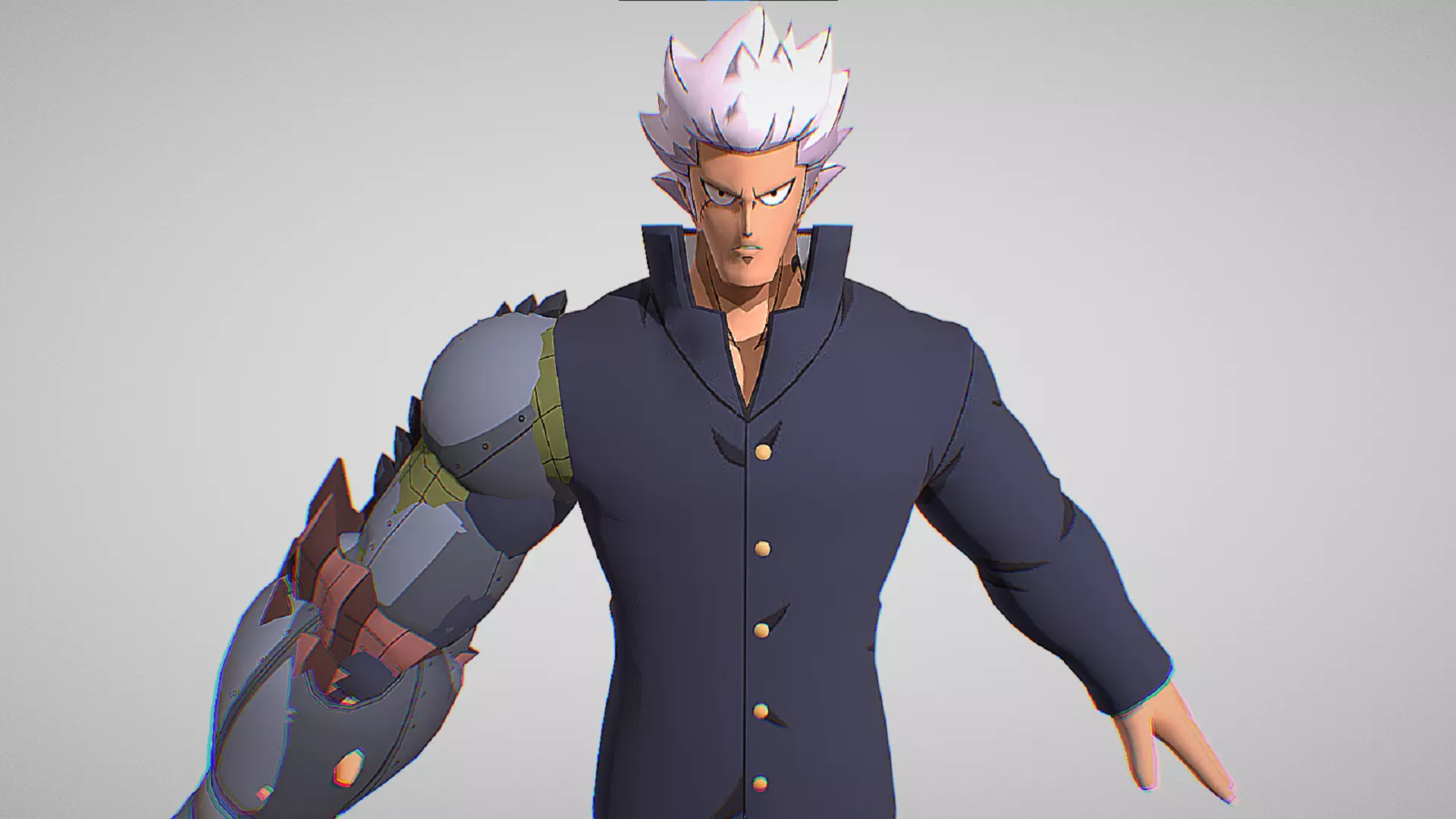 Elfman Strauss - Beast Form - Fairy Tail - Fierce Fight Low-poly 3D model_0