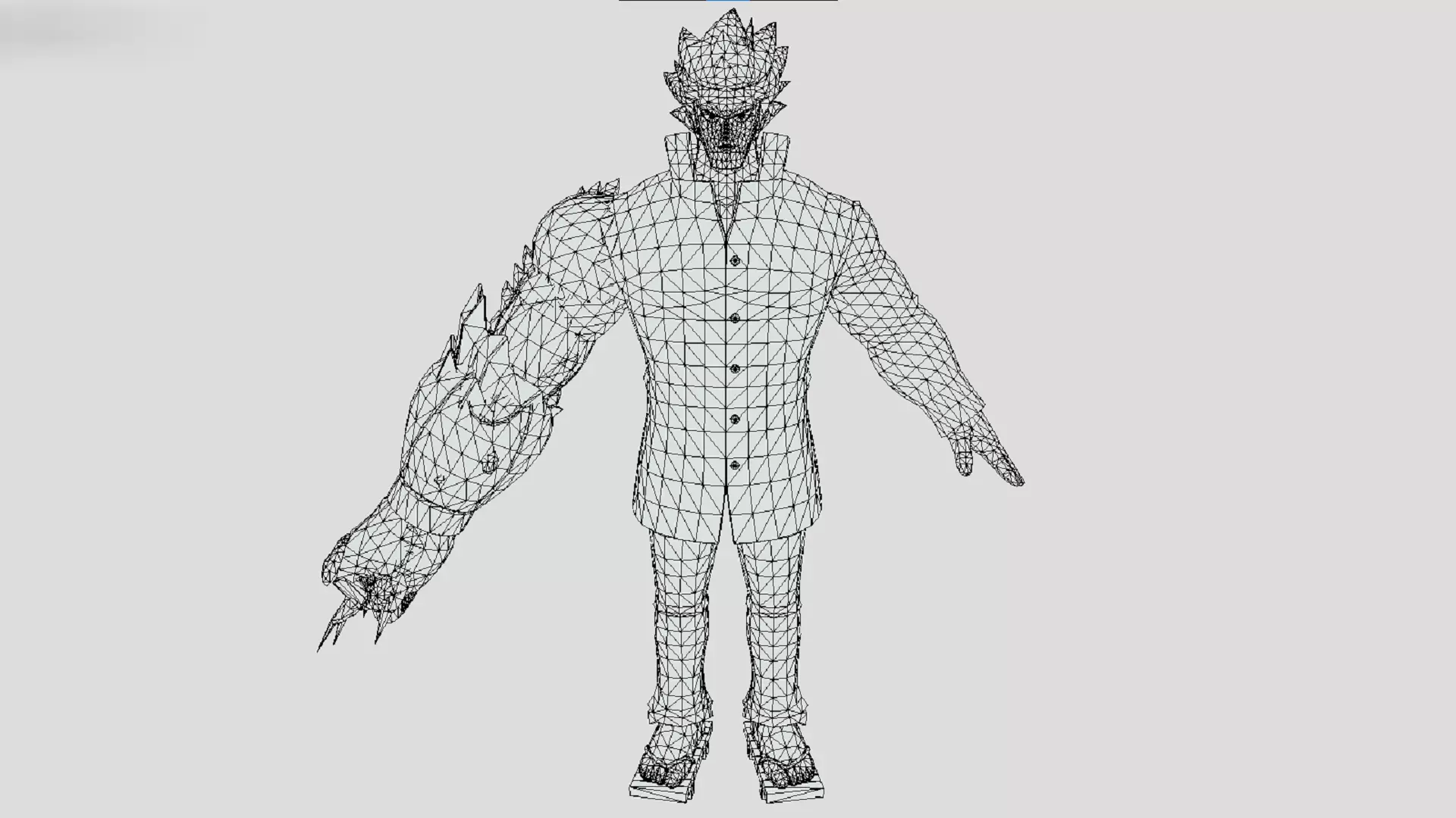 Elfman Strauss - Beast Form - Fairy Tail - Fierce Fight Low-poly 3D model_2