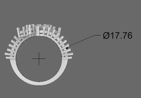  Leo Pizzo band ring with diamonds 3D print model_2