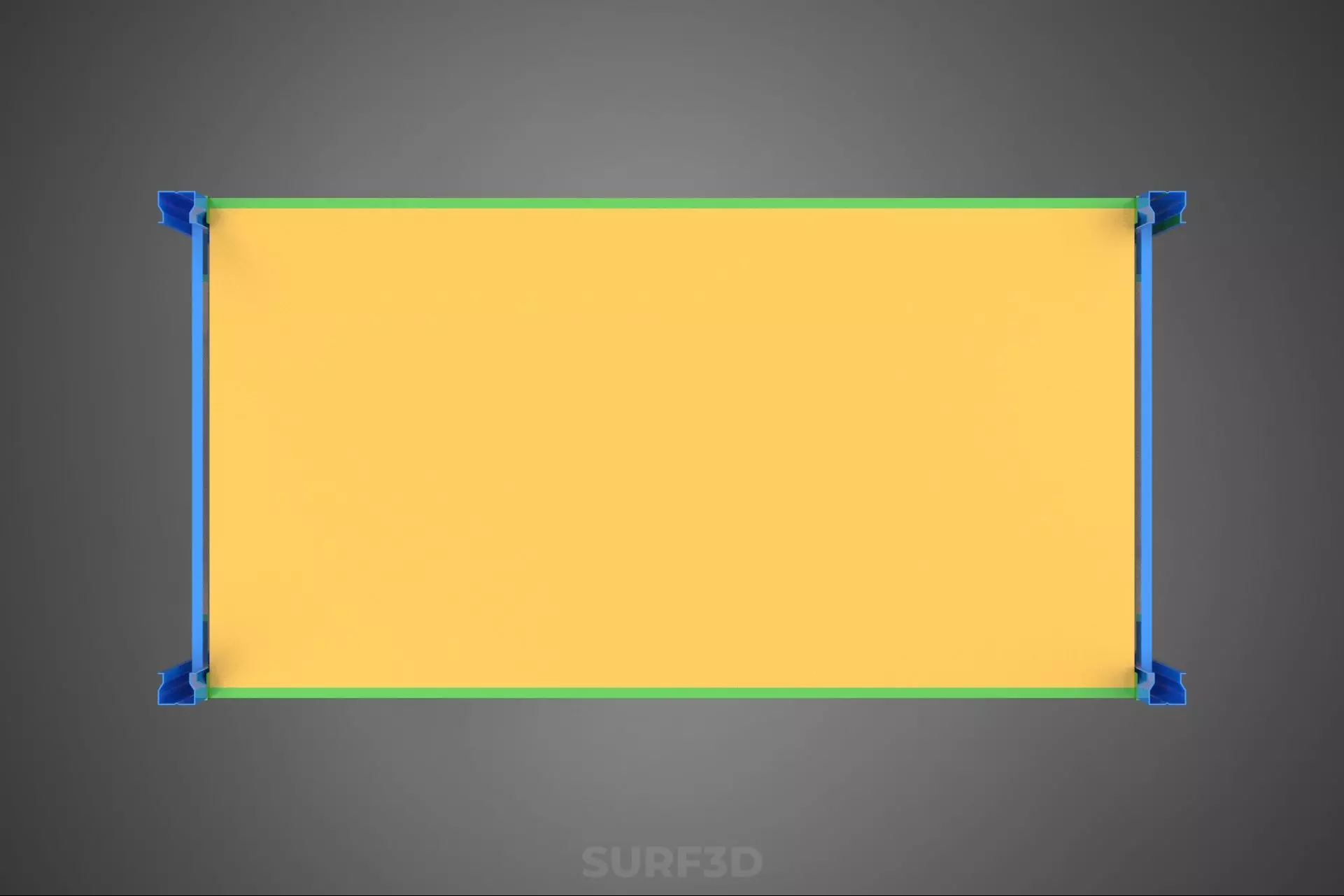 ROTARY HYDROPONIC PLANT FARM CAGE MODULAR FRAME SHELF RACK TRAY 3D model_17