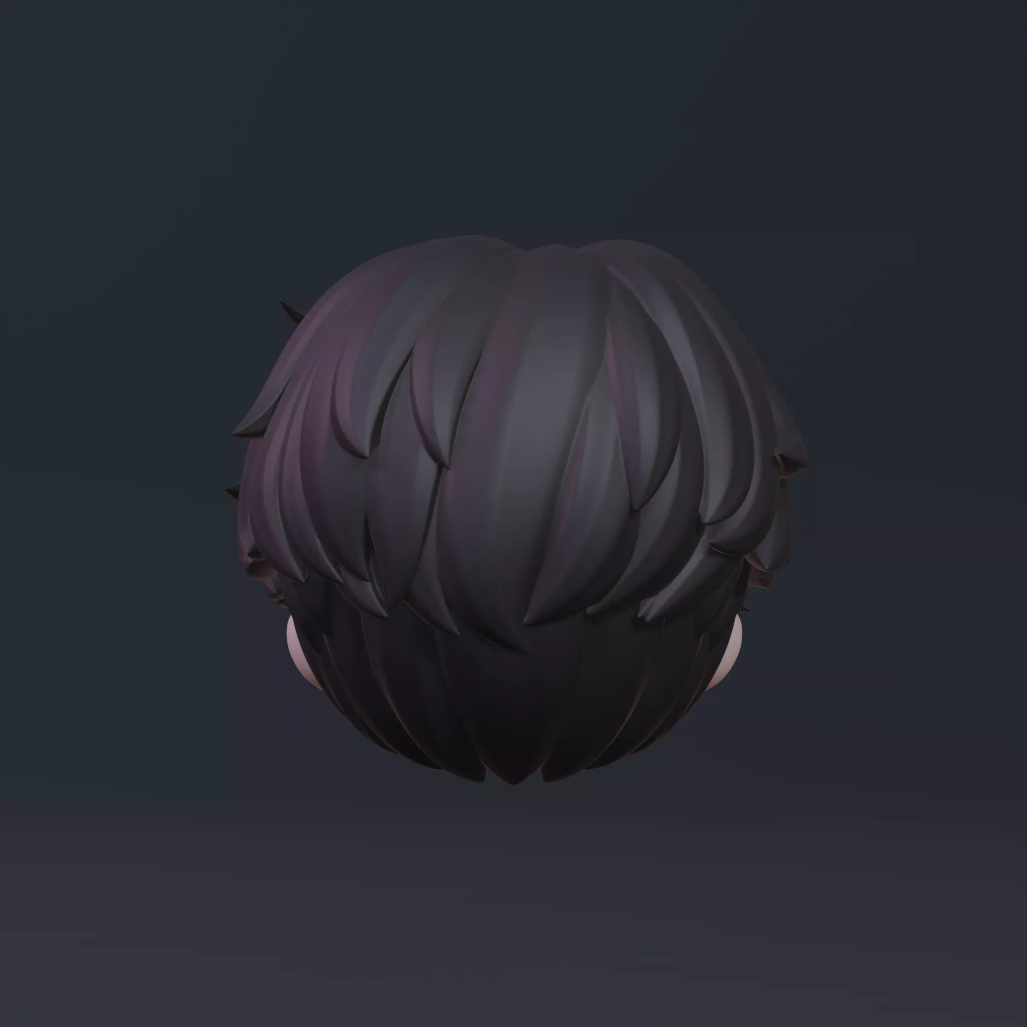 Jinu Custom Hair for Nendoroid - KPOP Demon Hunters 3D print model_3