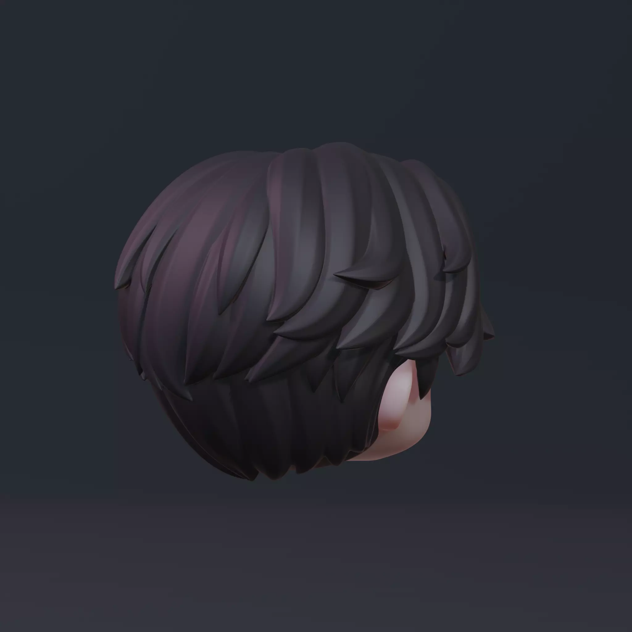 Jinu Custom Hair for Nendoroid - KPOP Demon Hunters 3D print model_5