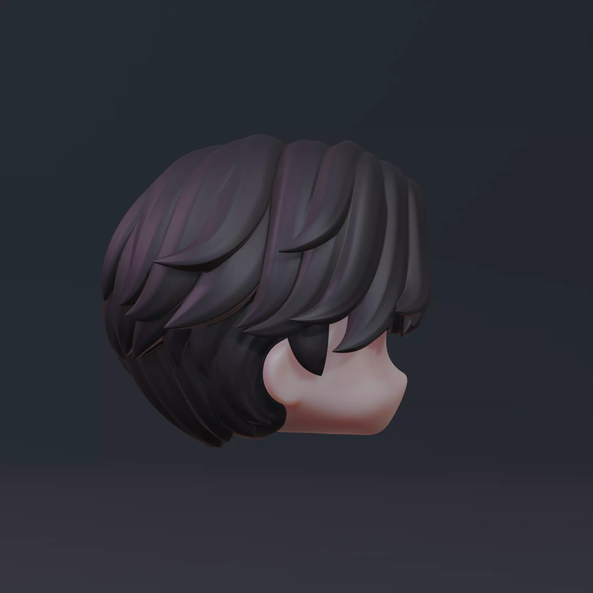 Jinu Custom Hair for Nendoroid - KPOP Demon Hunters 3D print model_2