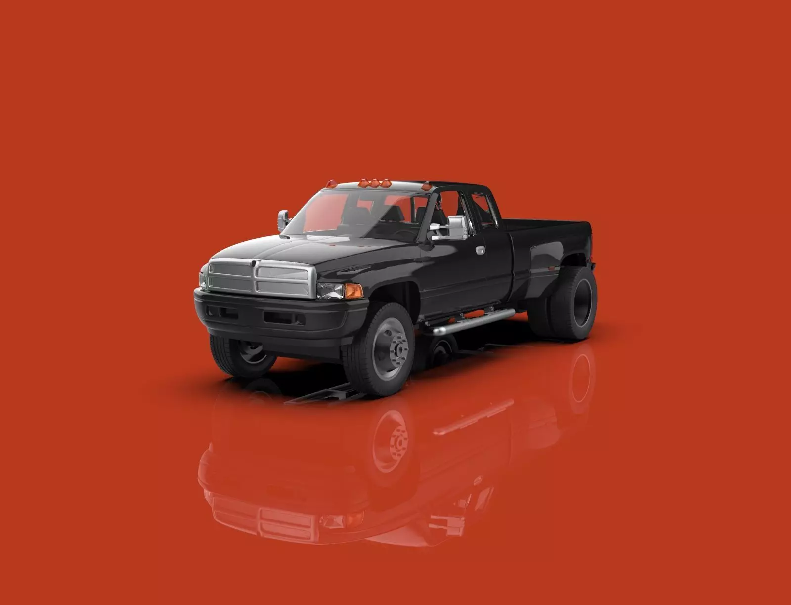 2000 Dodge Ram 2500 Quad Cab Cummins Dually RC And Scale Model 3D print model