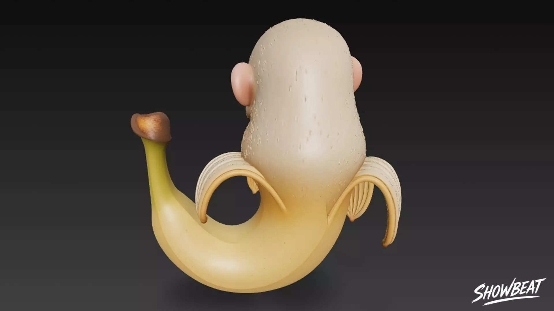 Makakini Bananini - Italian Brainrot Low-poly 3D model_3