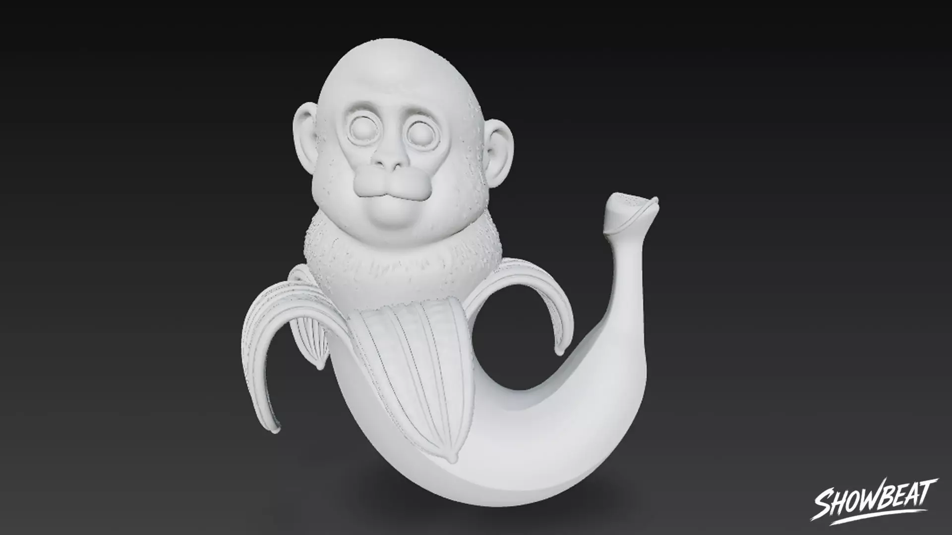 Makakini Bananini - Italian Brainrot Low-poly 3D model_5