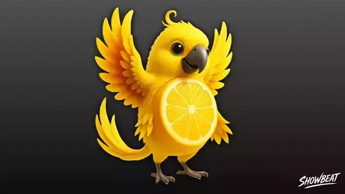 Perochello Lemonchello - Italian Brainrot Low-poly 3D model