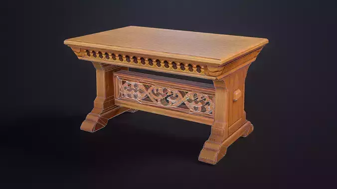 Medieval Stylized Table 05