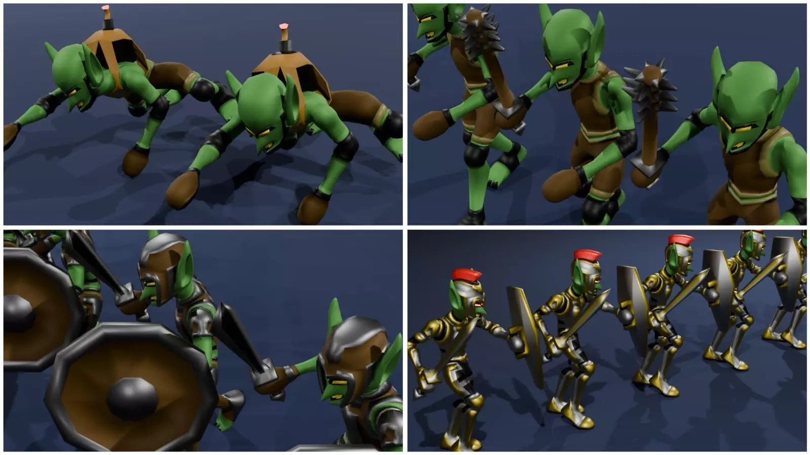 Goblin Army Asset Pack Low-poly 3D model_2