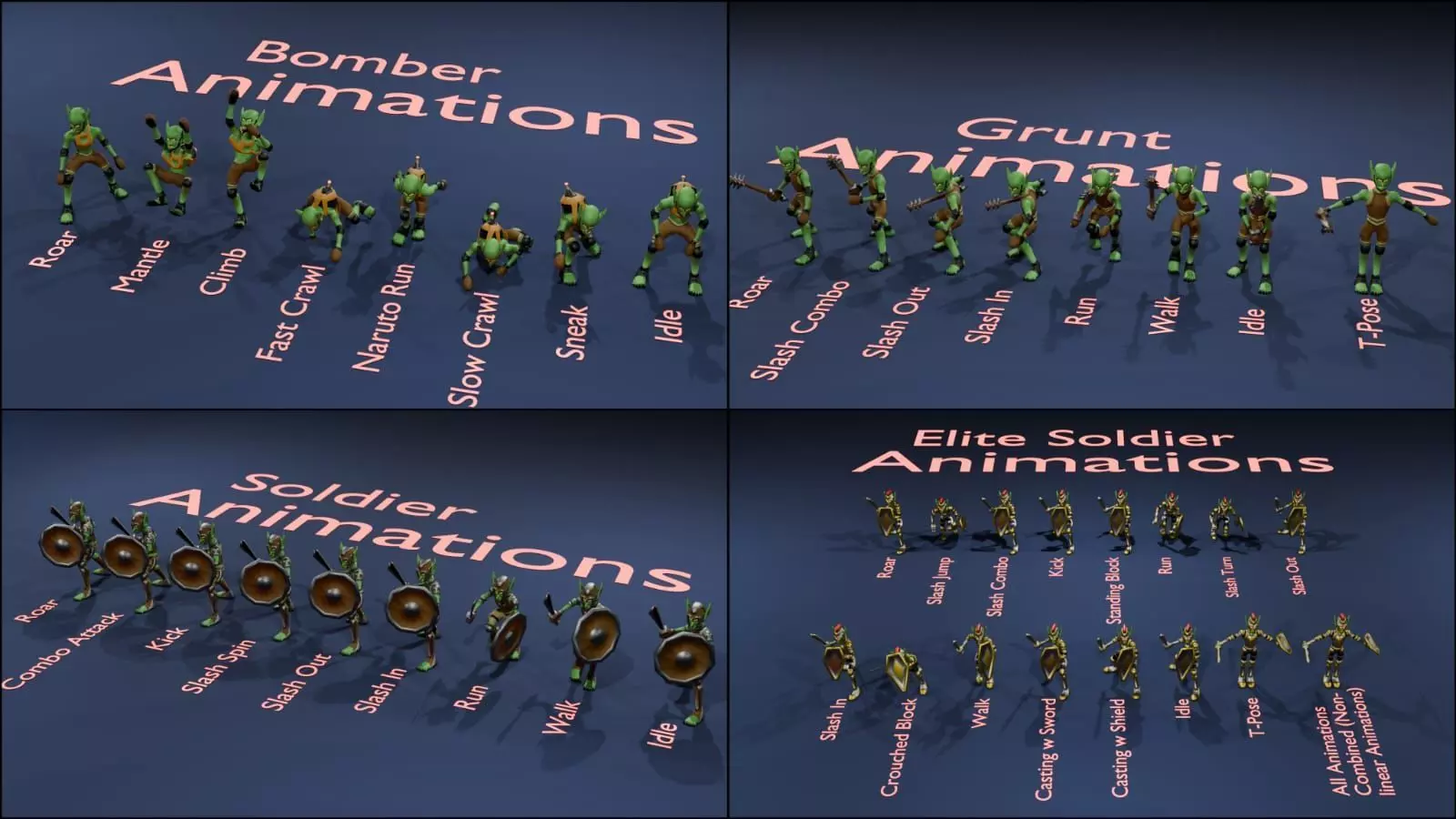 Goblin Army Asset Pack Low-poly 3D model_5