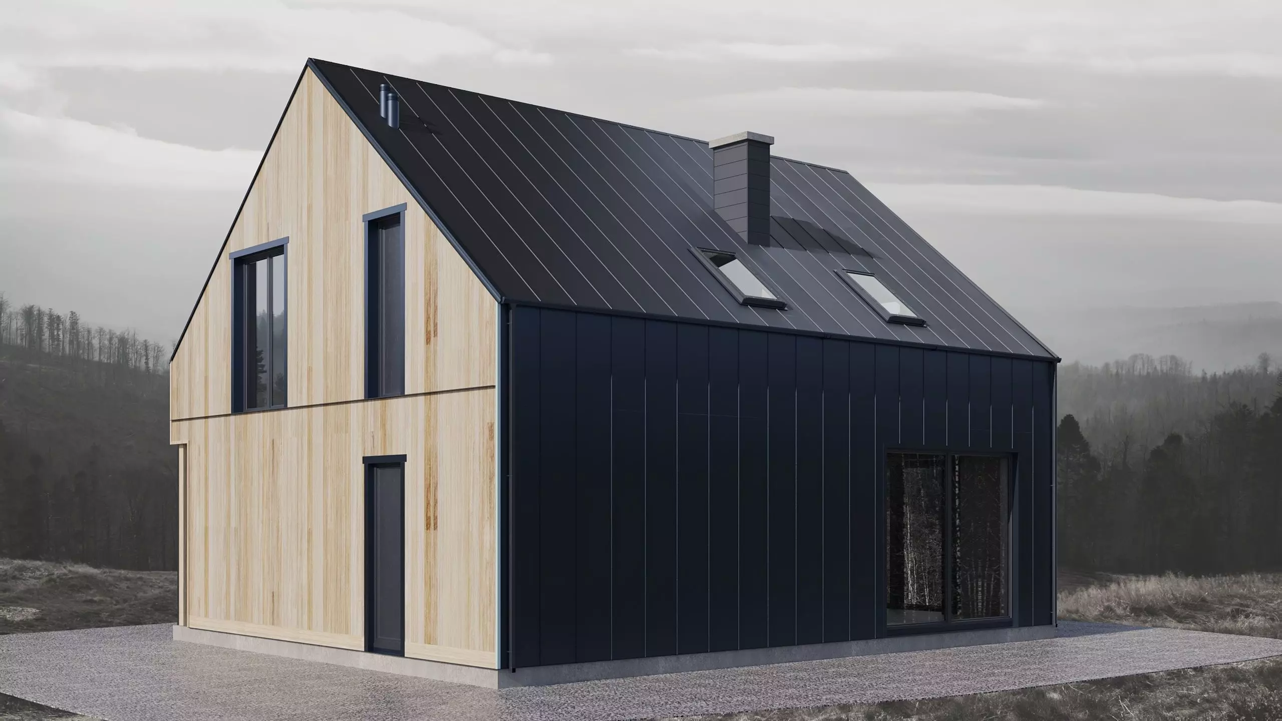 Realistic 3D House Model 1 3D model_2