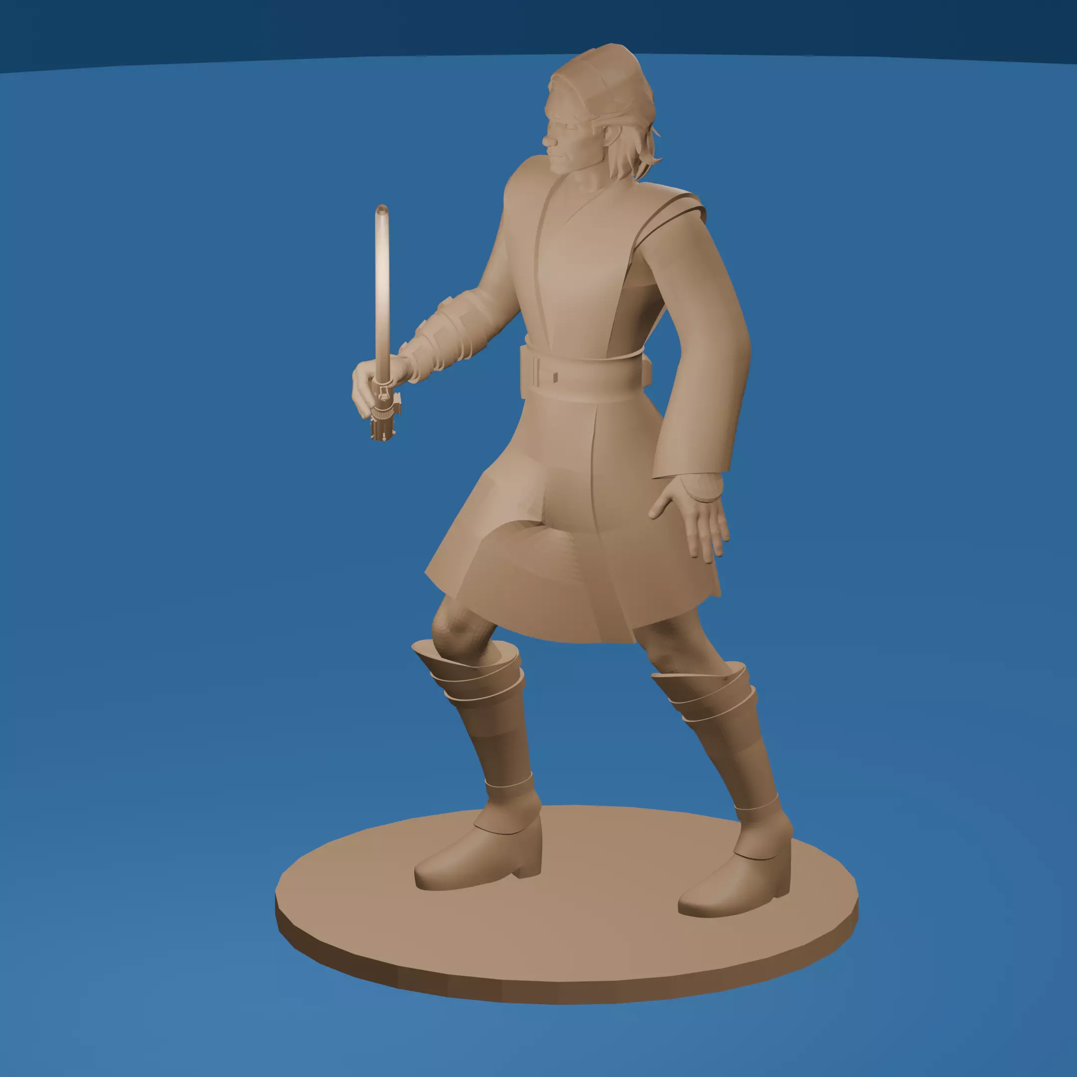 Cartoon Young Space Knight Hero 3D print model_0