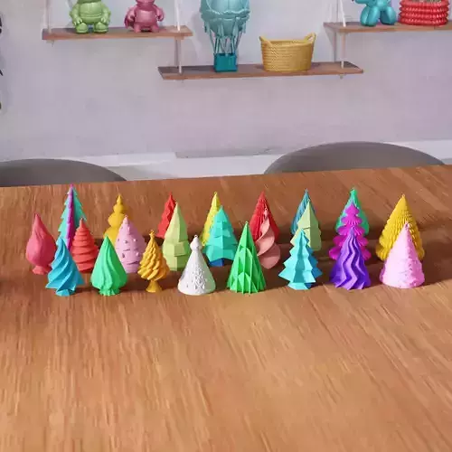 Christmas Tree Ornament Hanging 24 Piece - 469 3D print model Christmas Tree Ornament Hanging 24 Piece - 469 3D print model