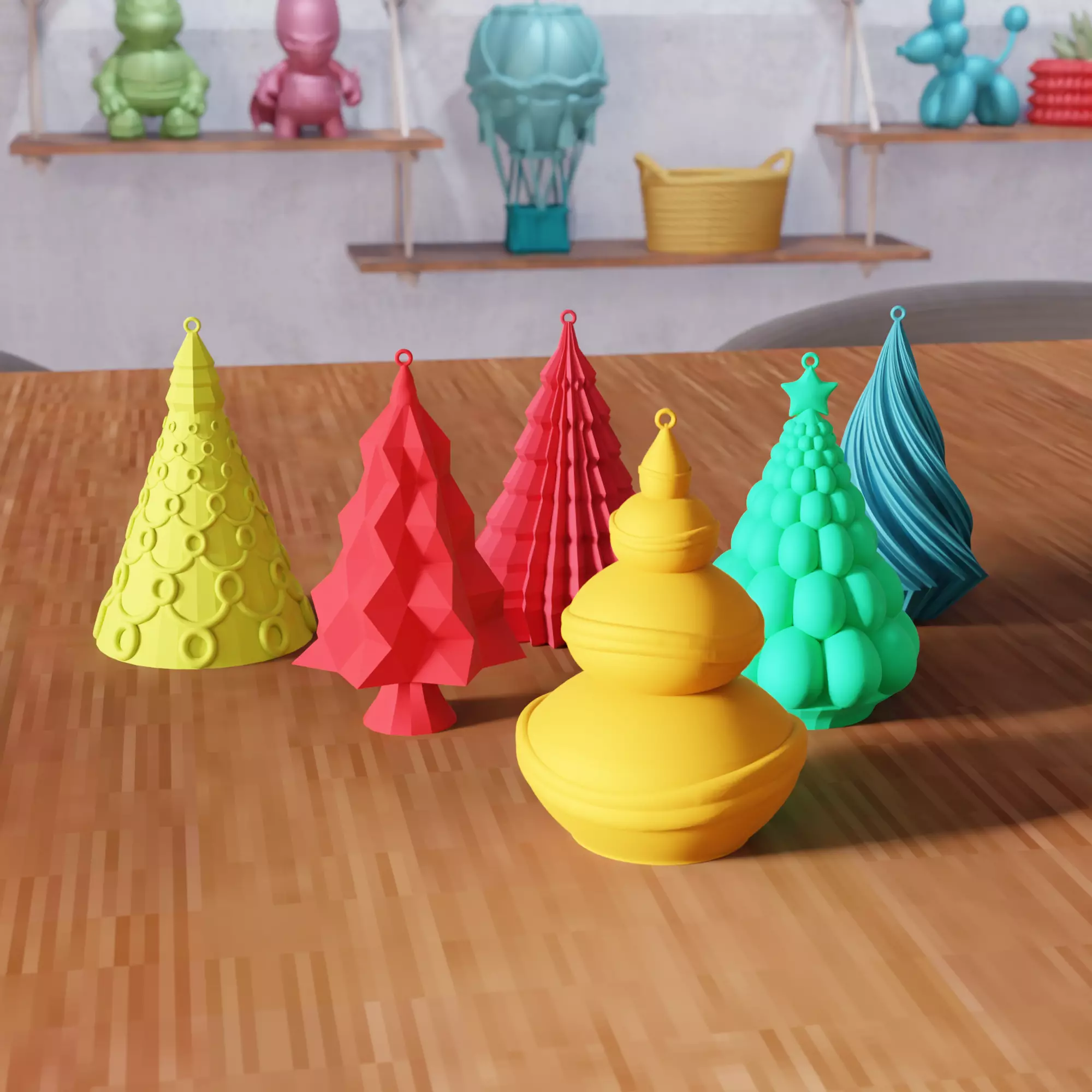 Christmas Tree Ornament Hanging 24 Piece - 469 3D print model_3