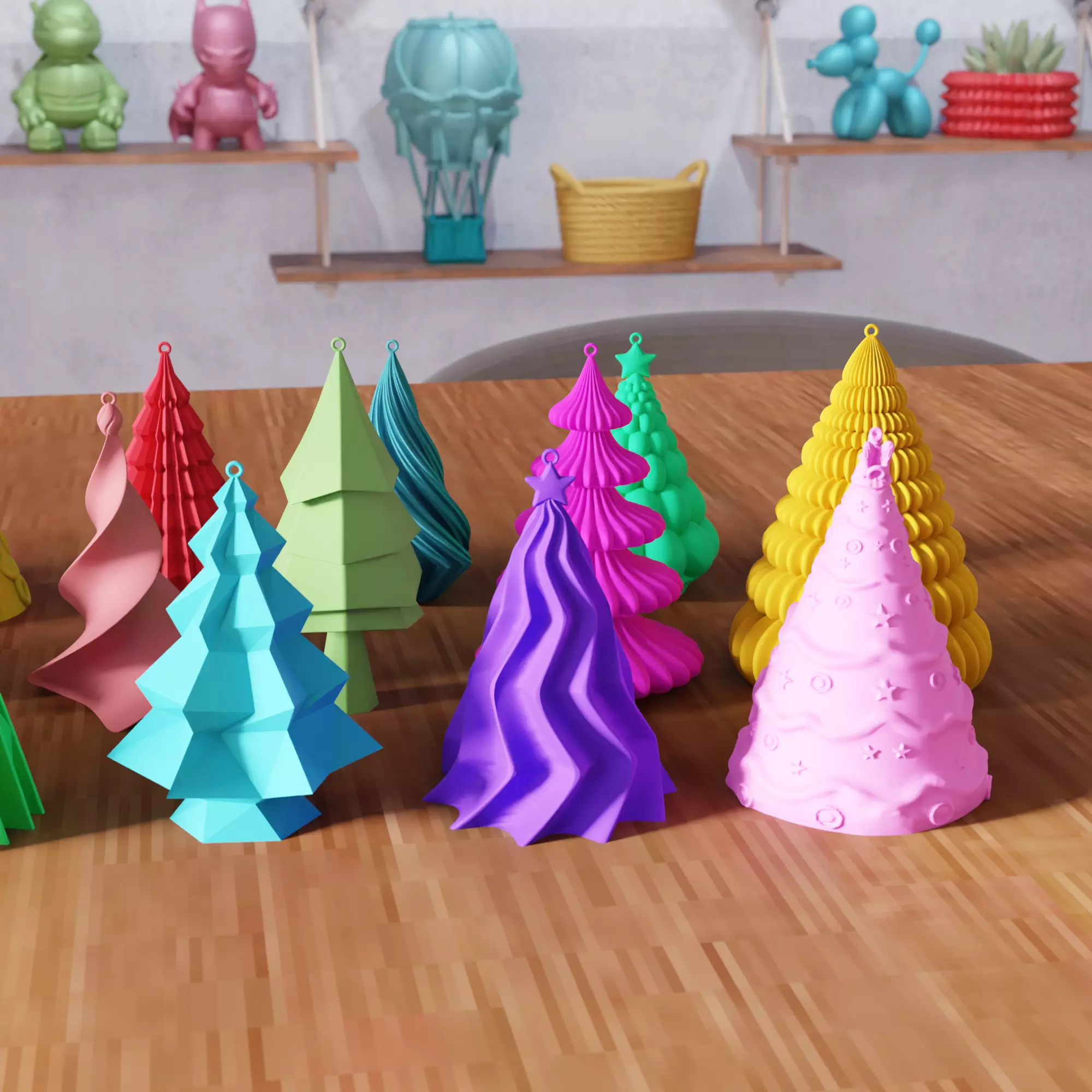 Christmas Tree Ornament Hanging 24 Piece - 469 3D print model_6