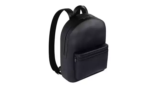 Black Leather Backpack