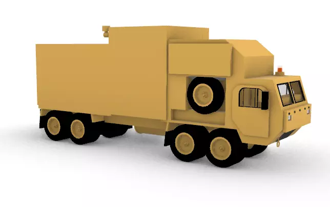 Mobile Nuclear Reactor Truck 1 Sci-Fi energy 3D print model_2