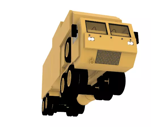 Mobile Nuclear Reactor Truck 1 Sci-Fi energy 3D print model_3