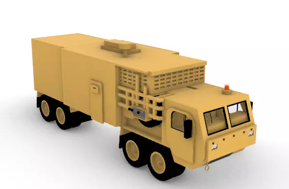 Mobile Steam Turbine Truck 2 Sci-Fi Energy 3D print model_3
