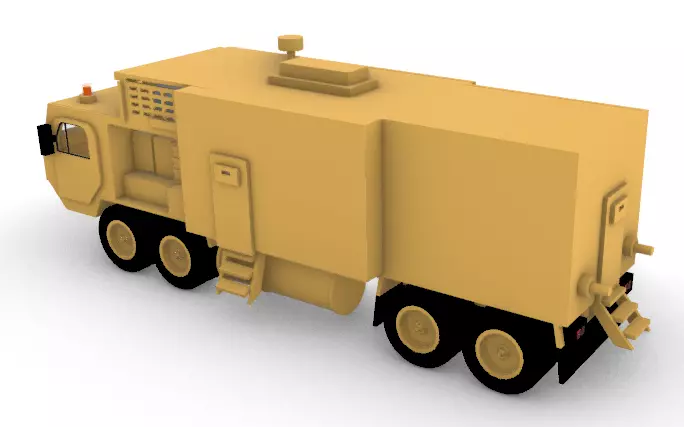 Mobile Steam Turbine Truck 2 Sci-Fi Energy 3D print model_1