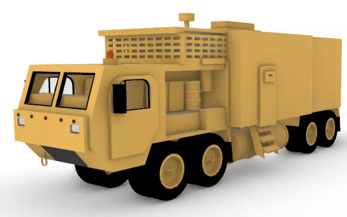 Mobile Steam Turbine Truck 2 Sci-Fi Energy 3D print model_0