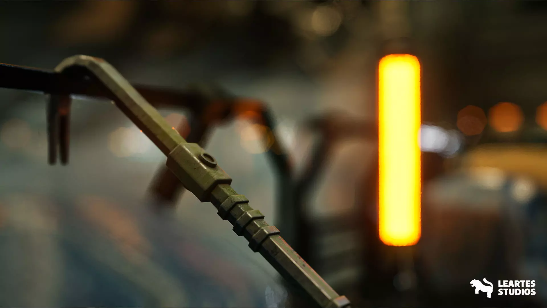 Sci-Fi Spaceship Hangar Environment Low-poly 3D model_14